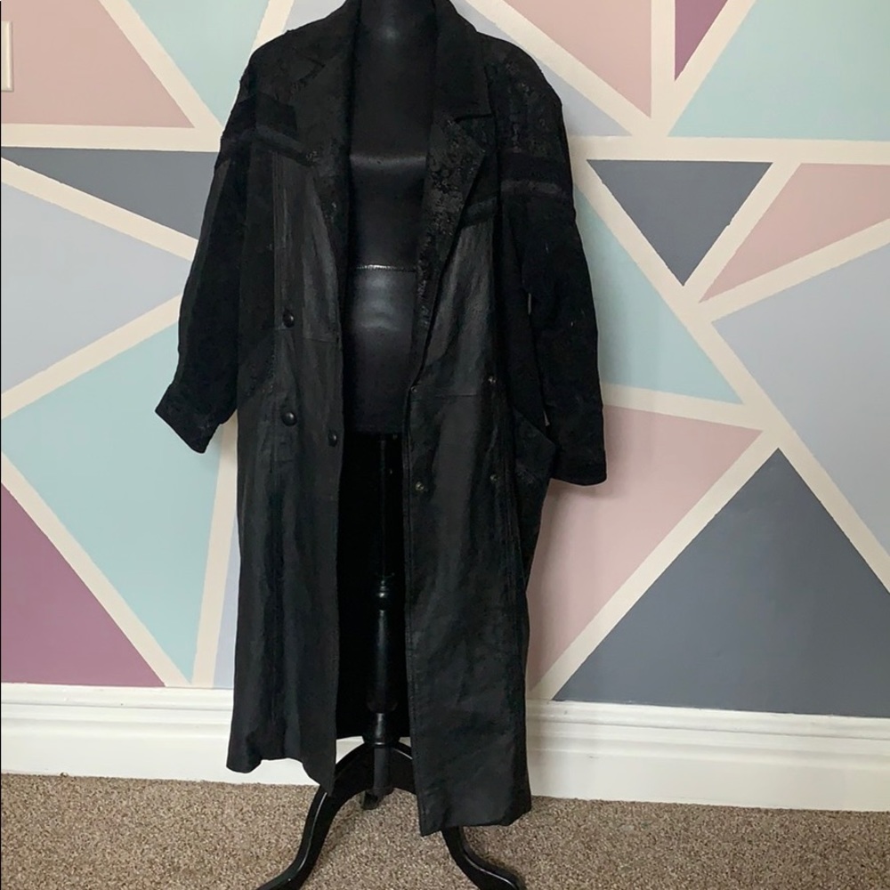 Vintage Wilson’s long leather jacket